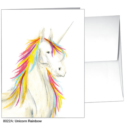 Unicorn Rainbow, Greeting Card (8022A)
