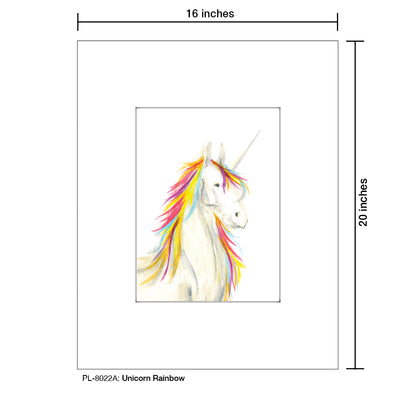 Unicorn Rainbow, Print (#8022A)