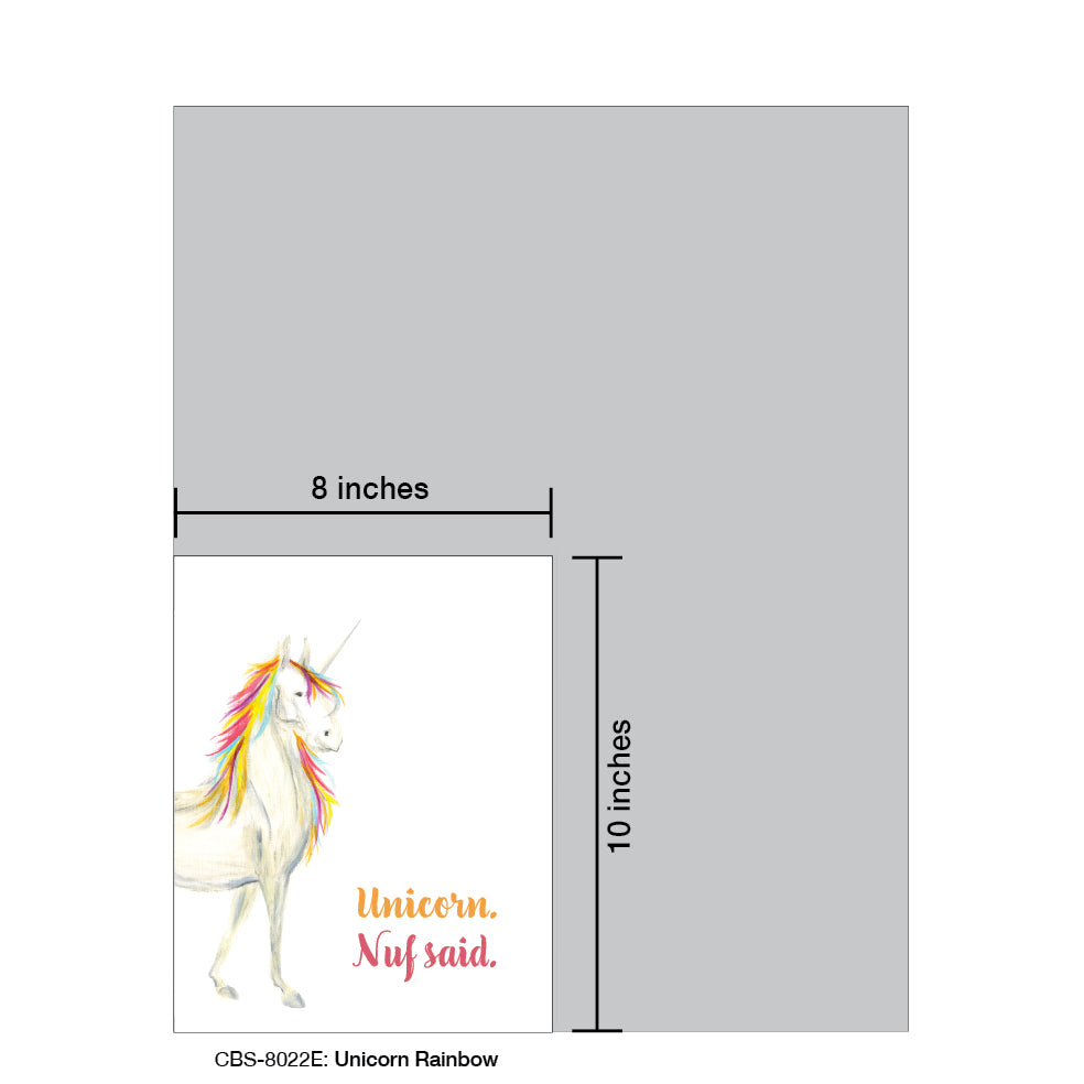Unicorn Rainbow, Card Board (8022E)
