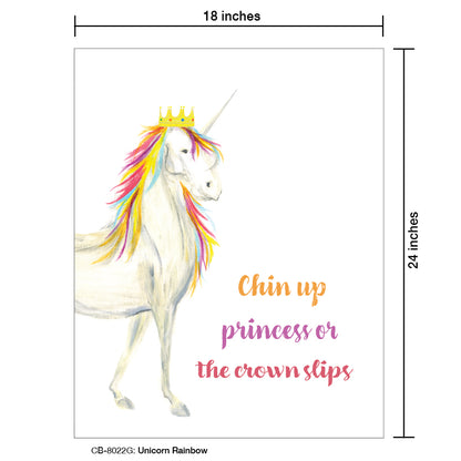 Unicorn Rainbow, Card Board (8022G)