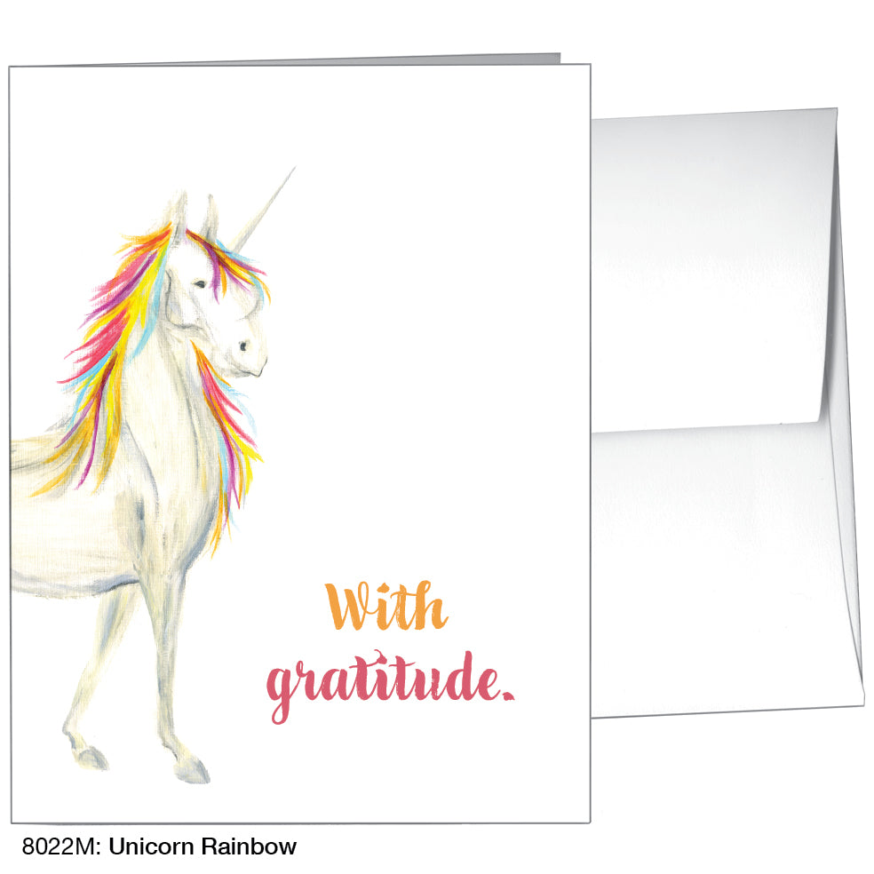 Unicorn Rainbow, Greeting Card (8022M)