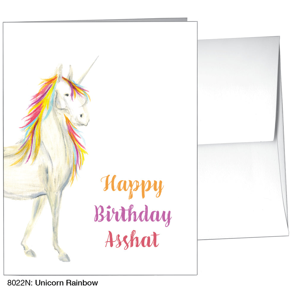 Unicorn Rainbow, Greeting Card (8022N)