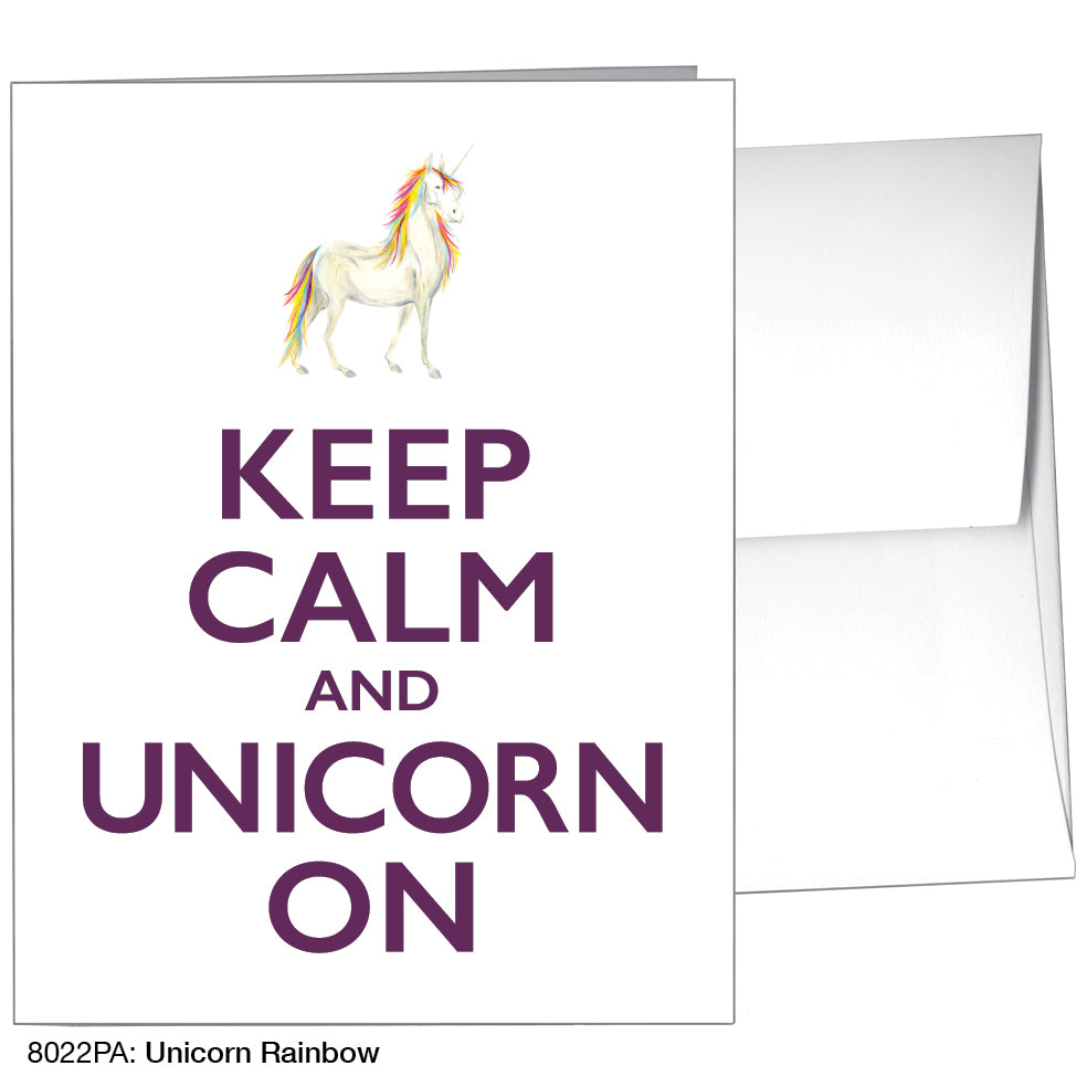 Unicorn Rainbow, Greeting Card (8022PA)