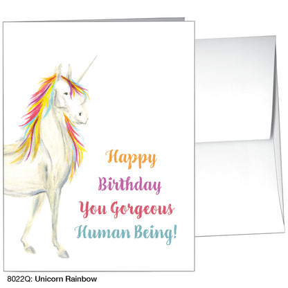 Unicorn Rainbow, Greeting Card (8022Q)