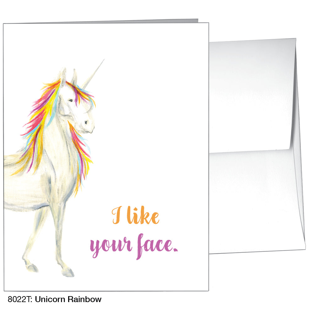 Unicorn Rainbow, Greeting Card (8022T)