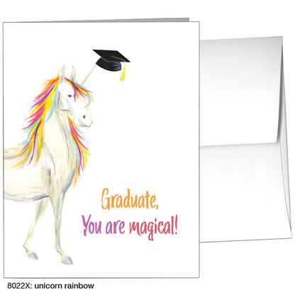Unicorn Rainbow, Greeting Card (8022X)