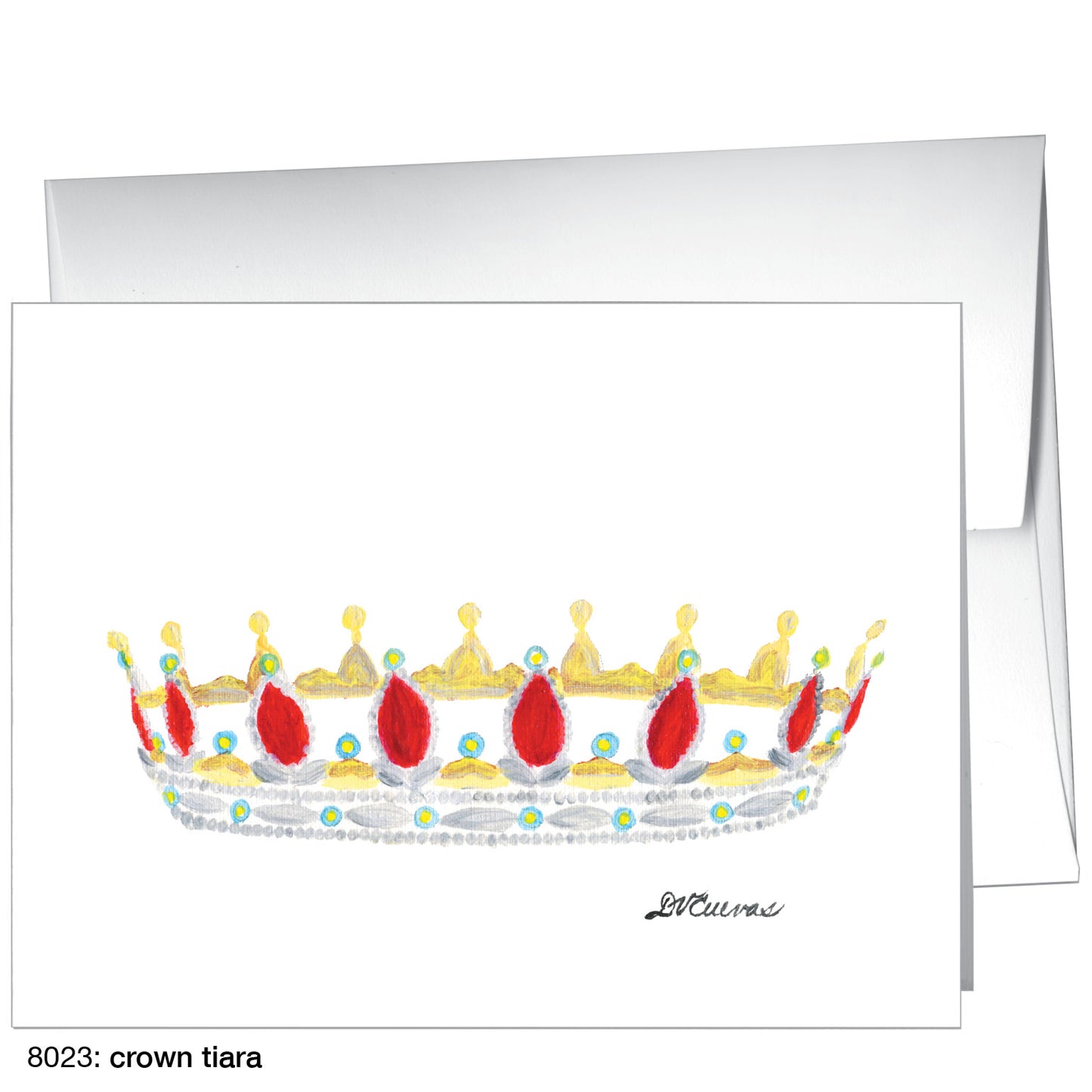 Crown Tiara, Greeting Card (8023)