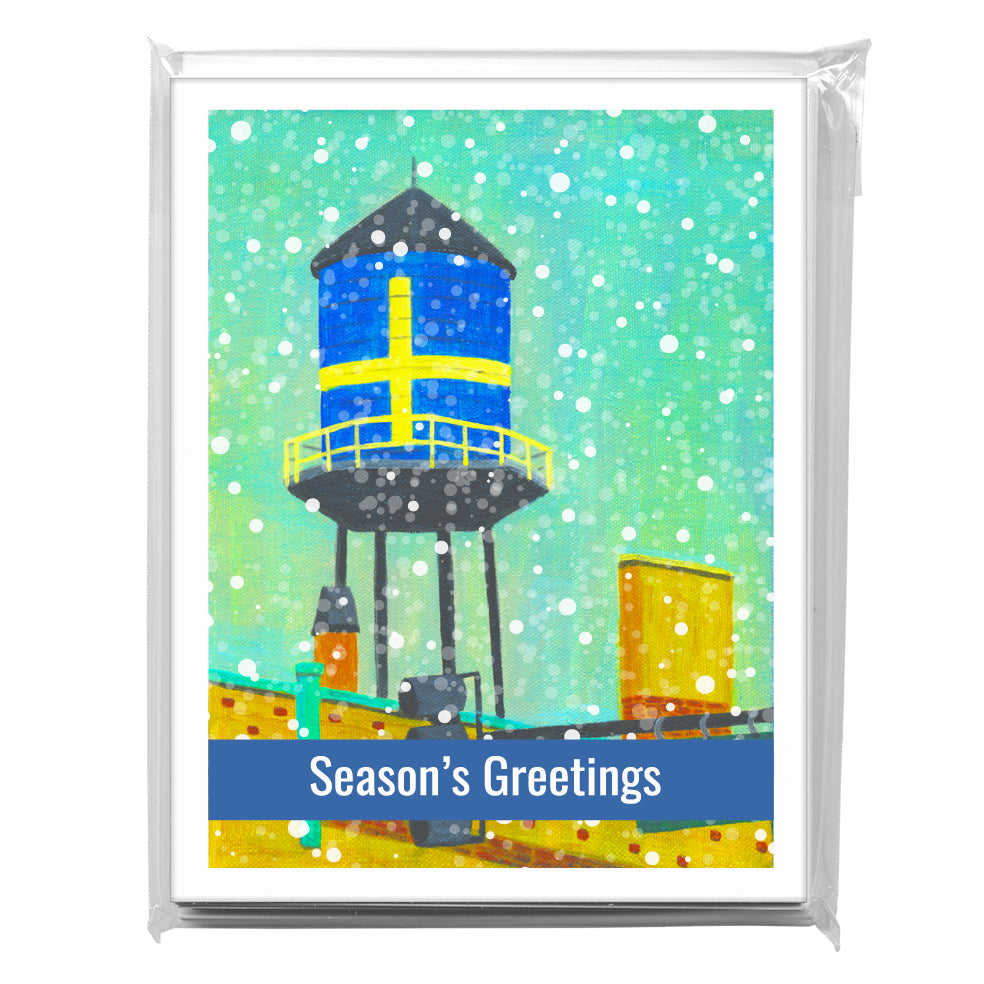 Andersonville Water Tower, Chicago, Greeting Card (8026B)