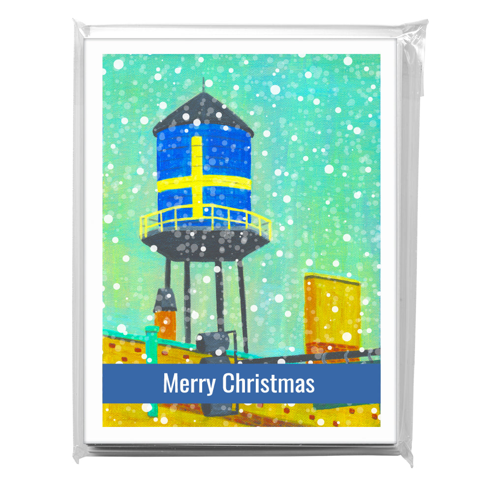 Andersonville Water Tower, Chicago, Greeting Card (8026D)