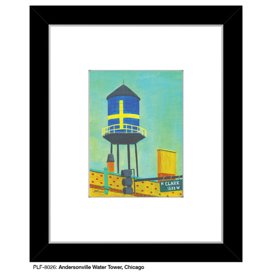 Andersonville Water Tower, Chicago, Print (#8026)