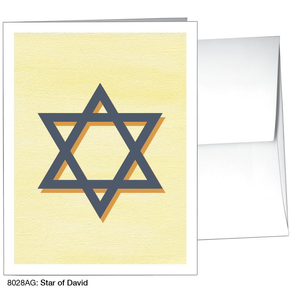 Star Of David, Greeting Card (8028AG)