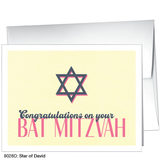 Star Of David, Greeting Card (8028D)