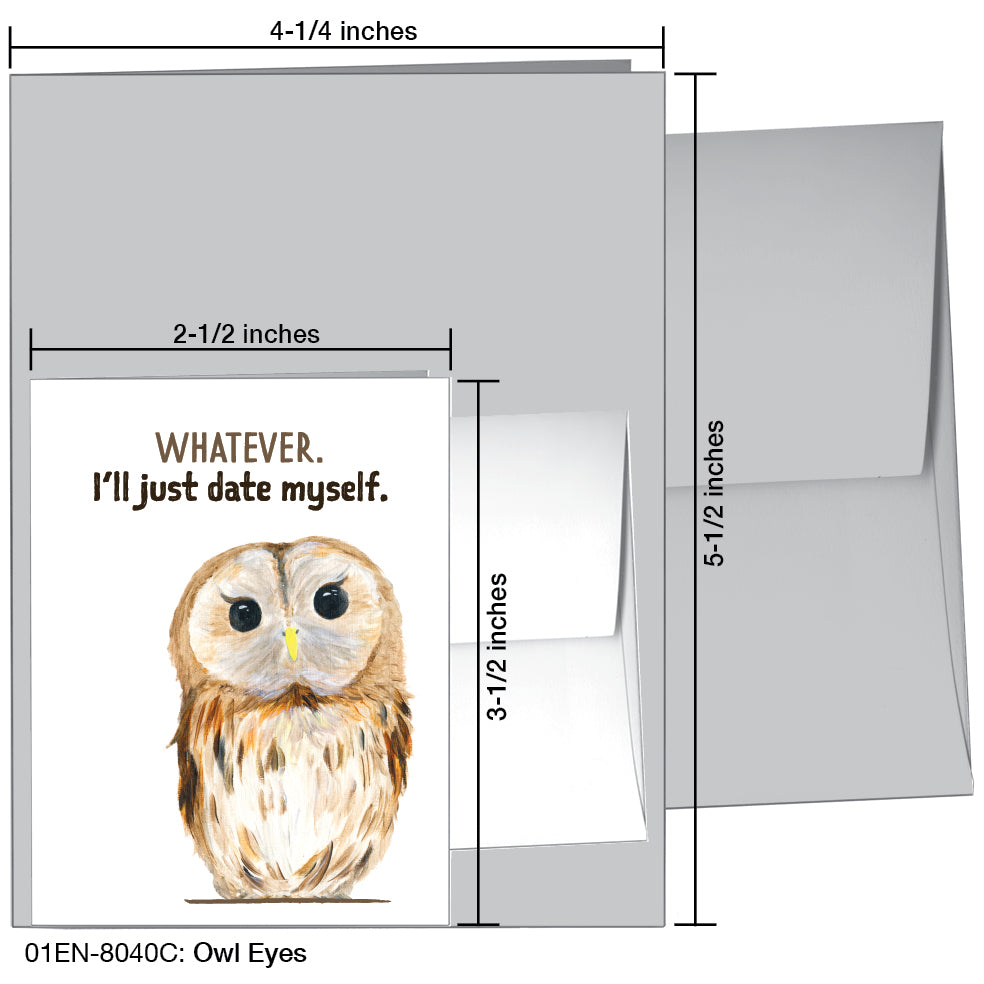 Owl Eyes, Greeting Card (8040C)