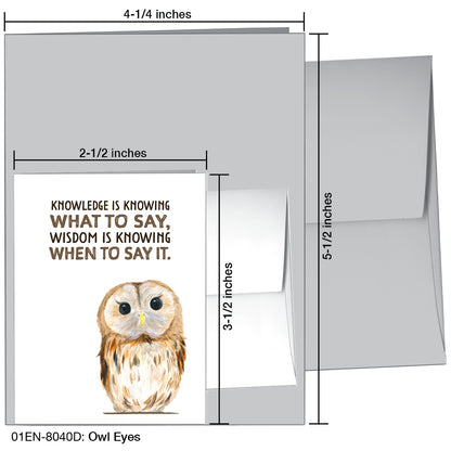 Owl Eyes, Greeting Card (8040D)