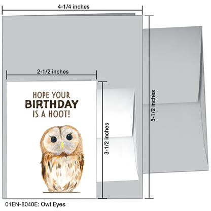 Owl Eyes, Greeting Card (8040E)