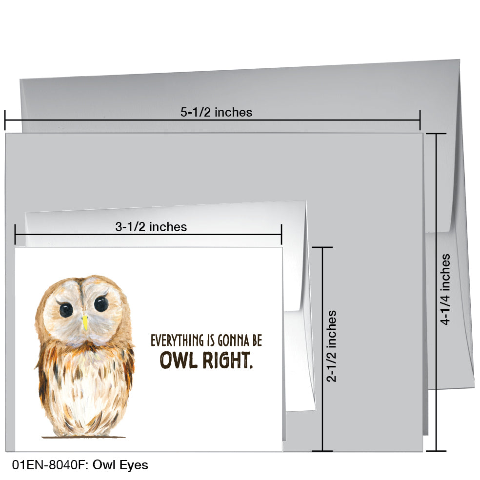 Owl Eyes, Greeting Card (8040F)