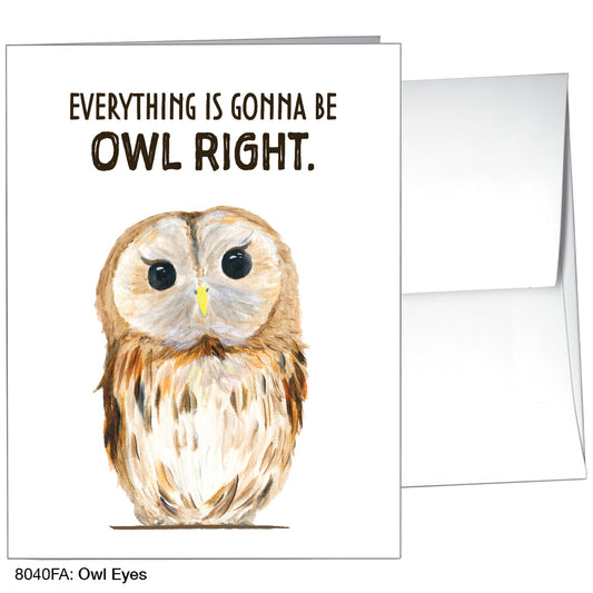 Owl Eyes, Greeting Card (8040FA)