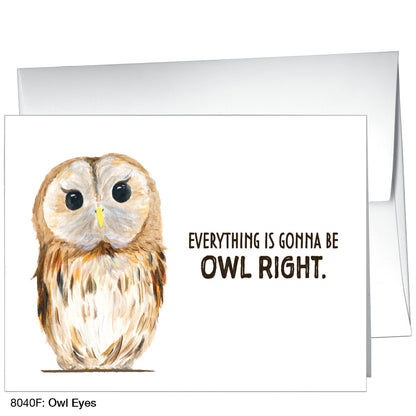 Owl Eyes, Greeting Card (8040F)