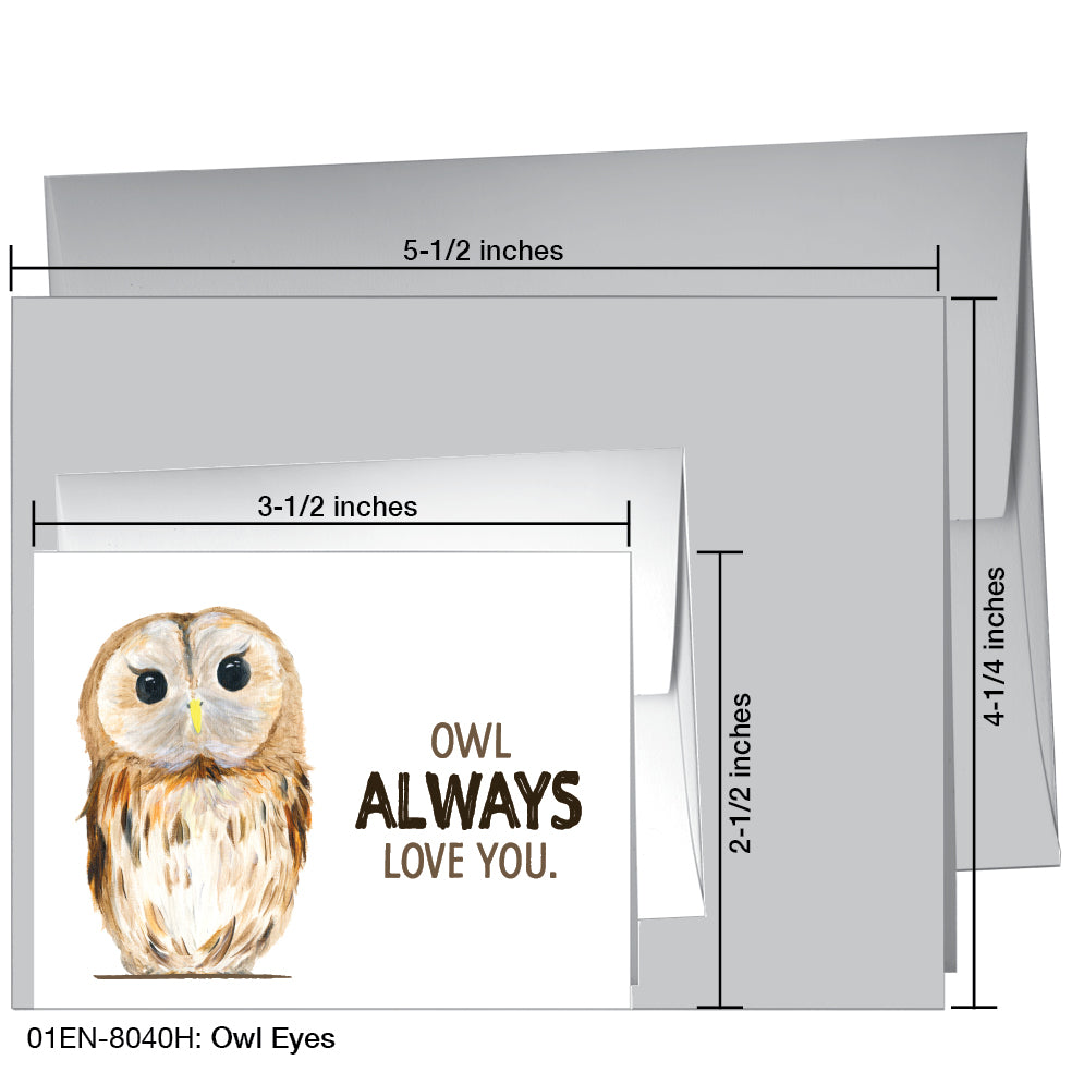 Owl Eyes, Greeting Card (8040H)