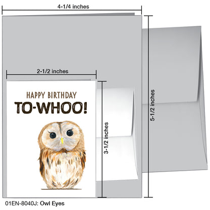 Owl Eyes, Greeting Card (8040J)