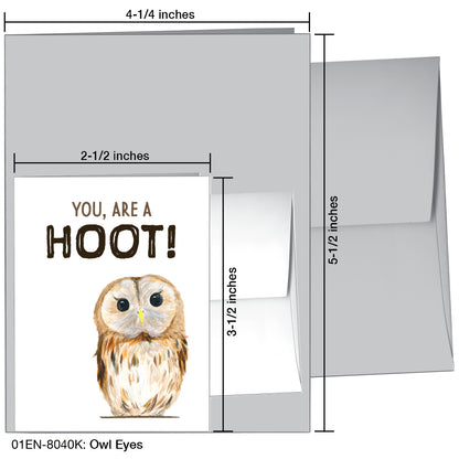 Owl Eyes, Greeting Card (8040K)