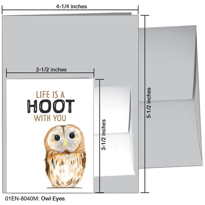 Owl Eyes, Greeting Card (8040M)