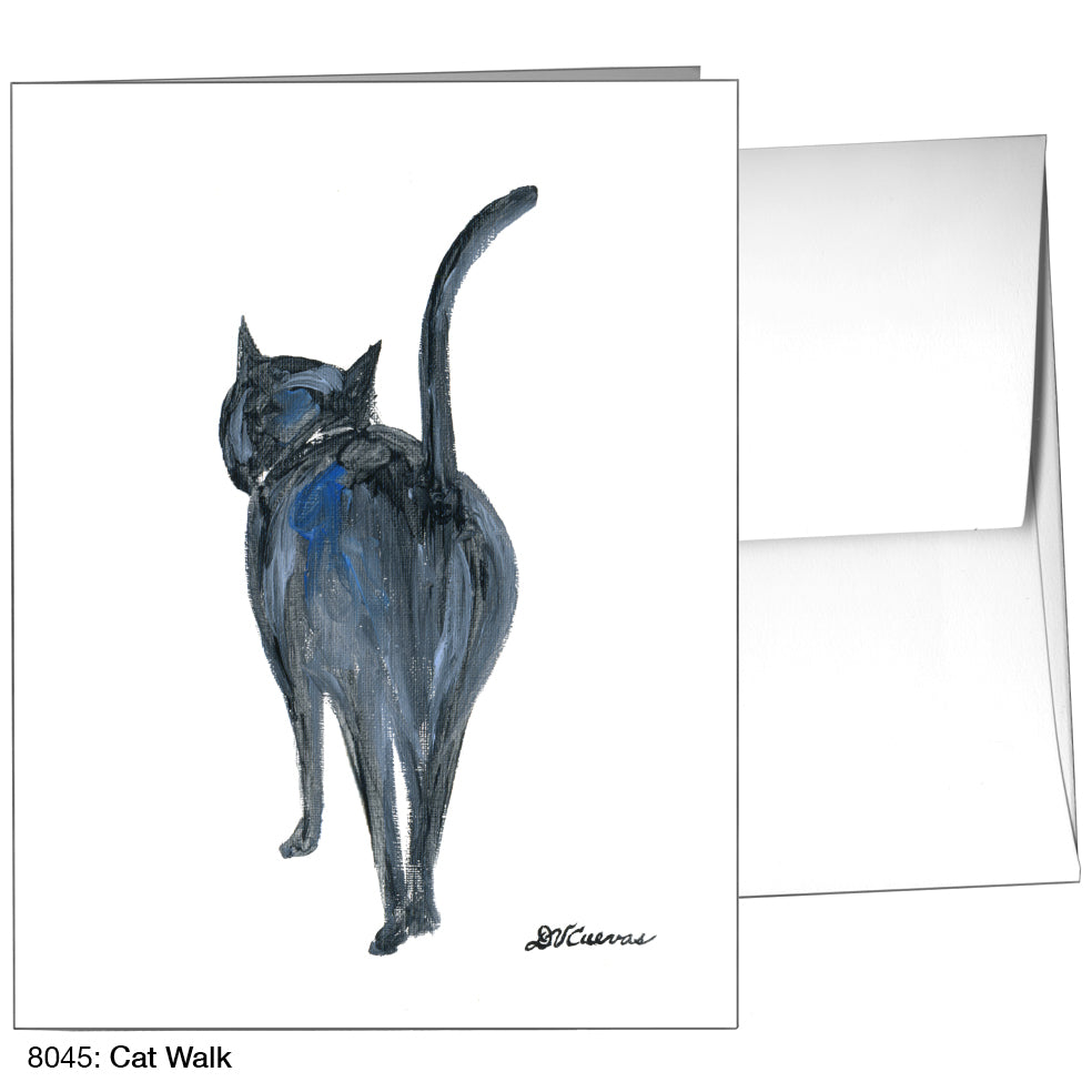 Cat Walk, Greeting Card (8045)