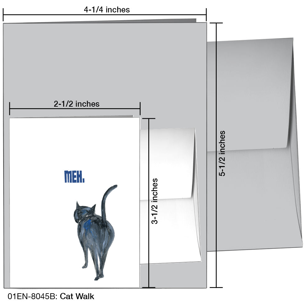 Cat Walk, Greeting Card (8045B)