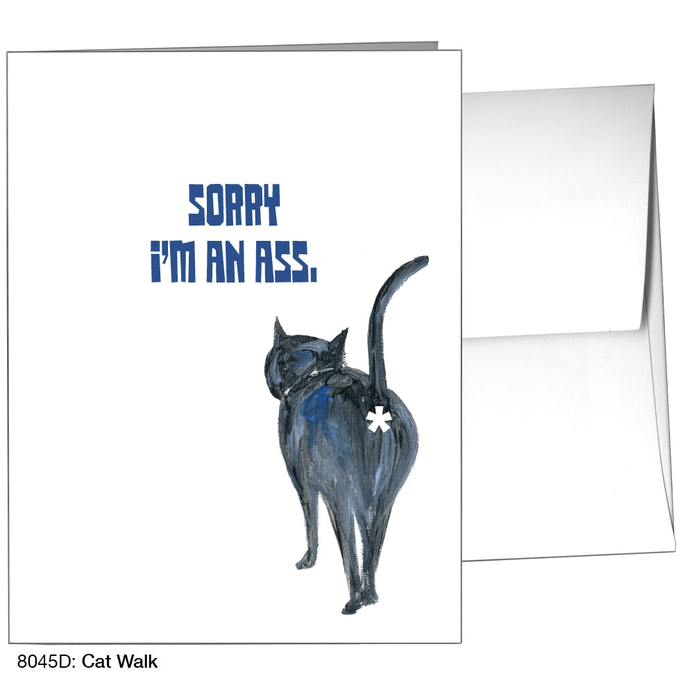 Cat Walk, Greeting Card (8045D)