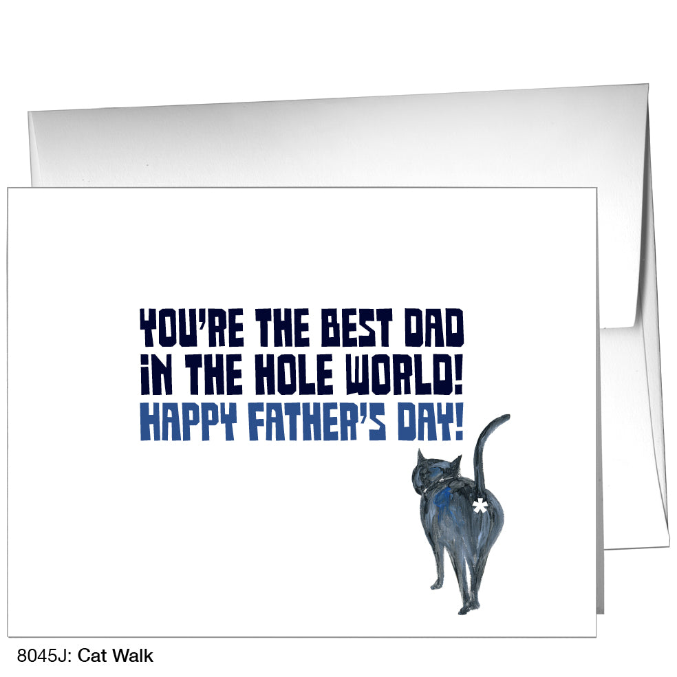 Cat Walk, Greeting Card (8045J)