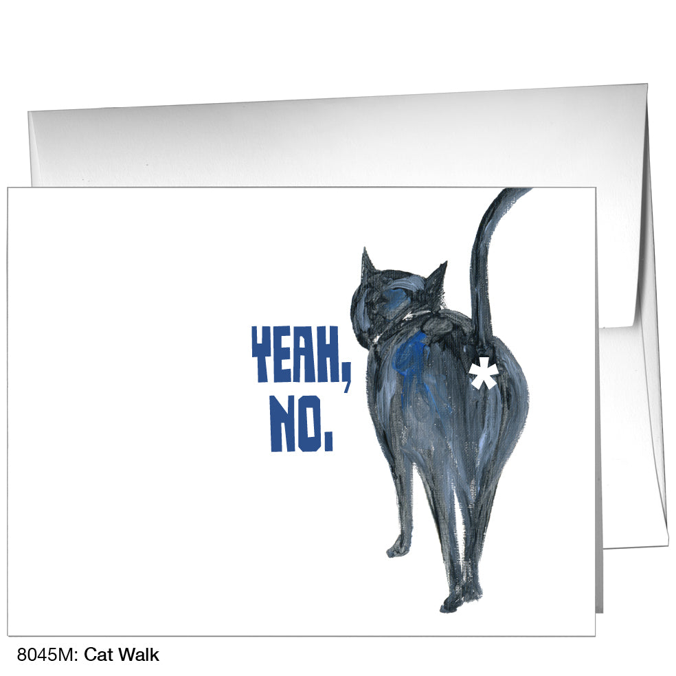 Cat Walk, Greeting Card (8045M)
