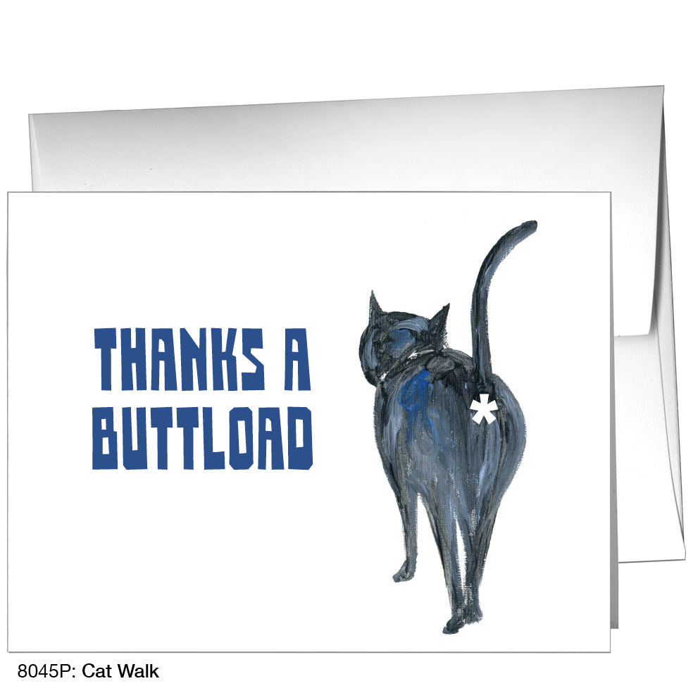 Cat Walk, Greeting Card (8045P)