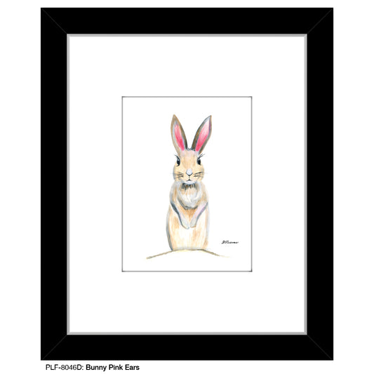 Bunny Pink Ears, Print (#8046D)