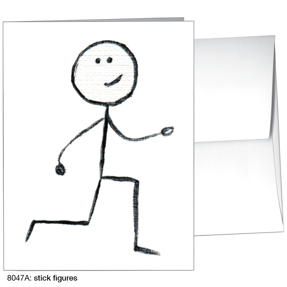 Stick Figures, Greeting Card (8047A)