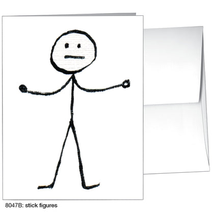 Stick Figures, Greeting Card (8047B)