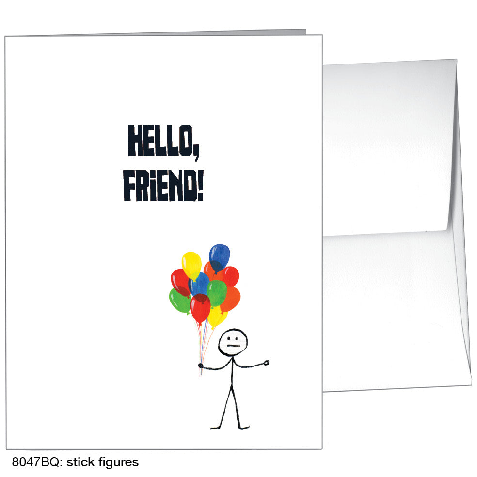 Stick Figures, Greeting Card (8047BQ)