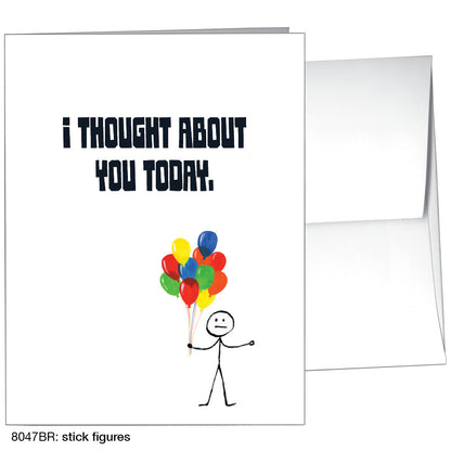Stick Figures, Greeting Card (8047BR)