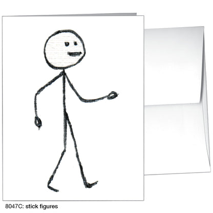 Stick Figures, Greeting Card (8047C)