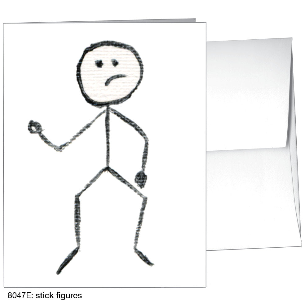Stick Figures, Greeting Card (8047E)