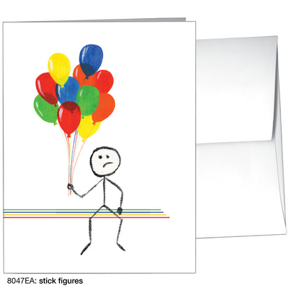 Stick Figures, Greeting Card (8047EA)