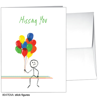 Stick Figures, Greeting Card (8047EAA)