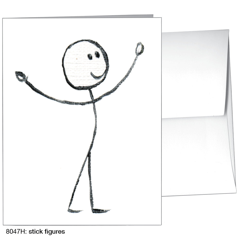 Stick Figures, Greeting Card (8047H)
