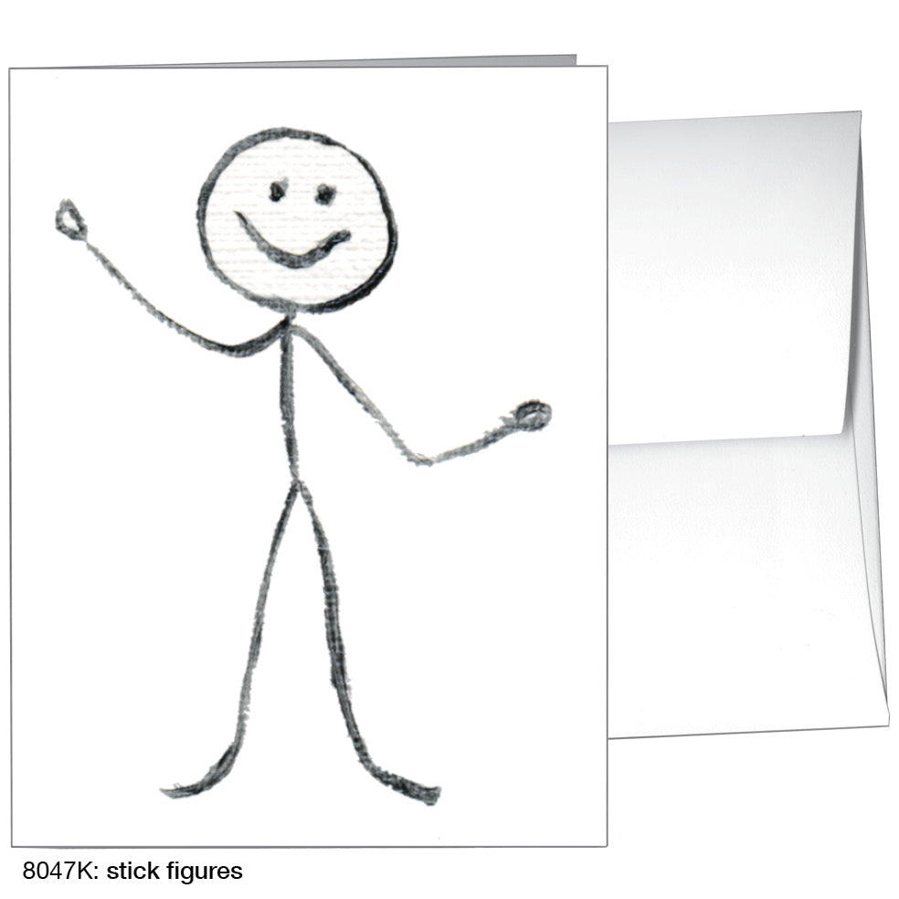 Stick Figures, Greeting Card (8047K)