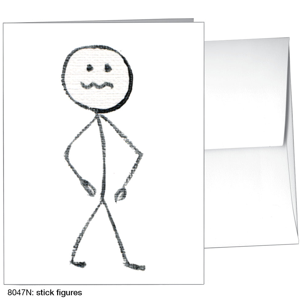 Stick Figures, Greeting Card (8047N)