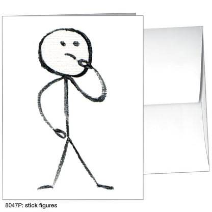 Stick Figures, Greeting Card (8047P)