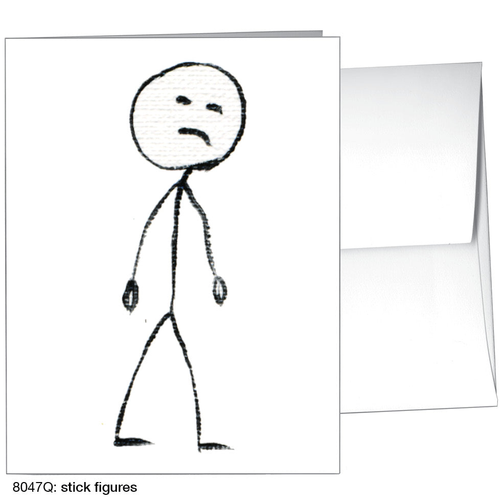 Stick Figures, Greeting Card (8047Q)