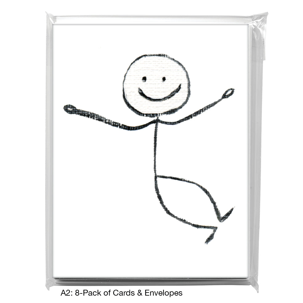 Stick Figures, Greeting Card (8047R)
