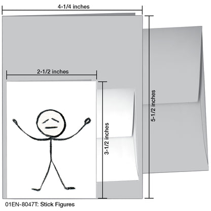 Stick Figures, Greeting Card (8047T)