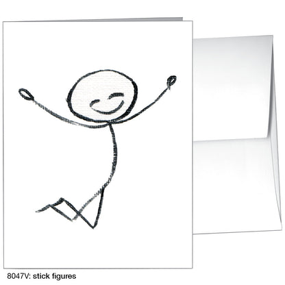 Stick Figures, Greeting Card (8047V)