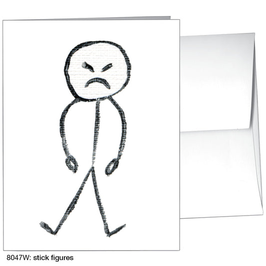 Stick Figures, Greeting Card (8047W)